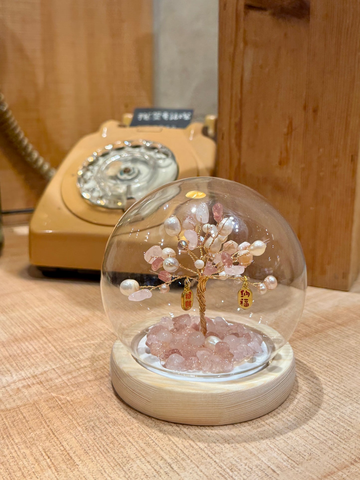 珍珠水晶球擺設