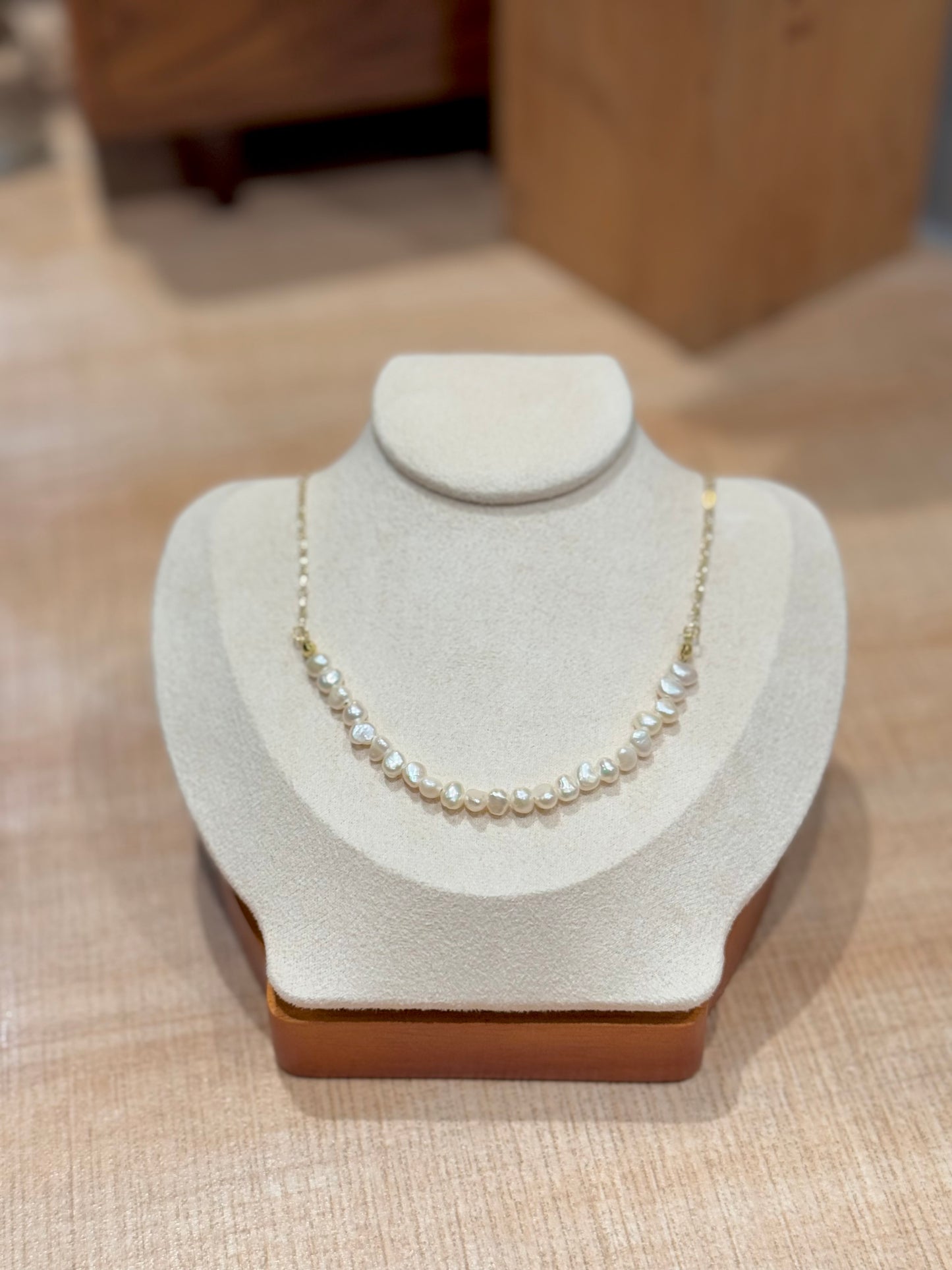 巴洛克珍珠微笑頸鏈