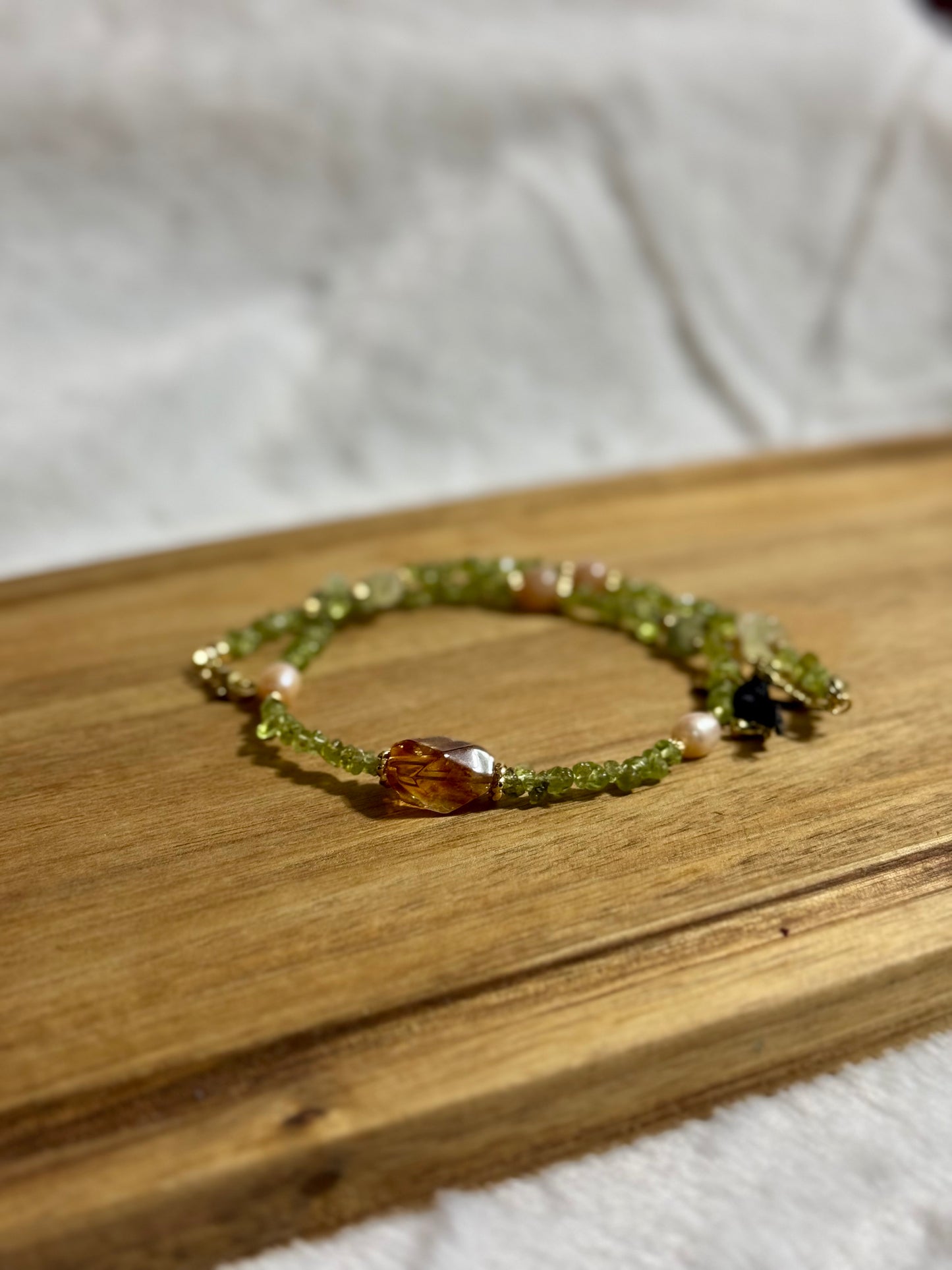 苦盡柑來🍊復古珍珠晶石項鏈