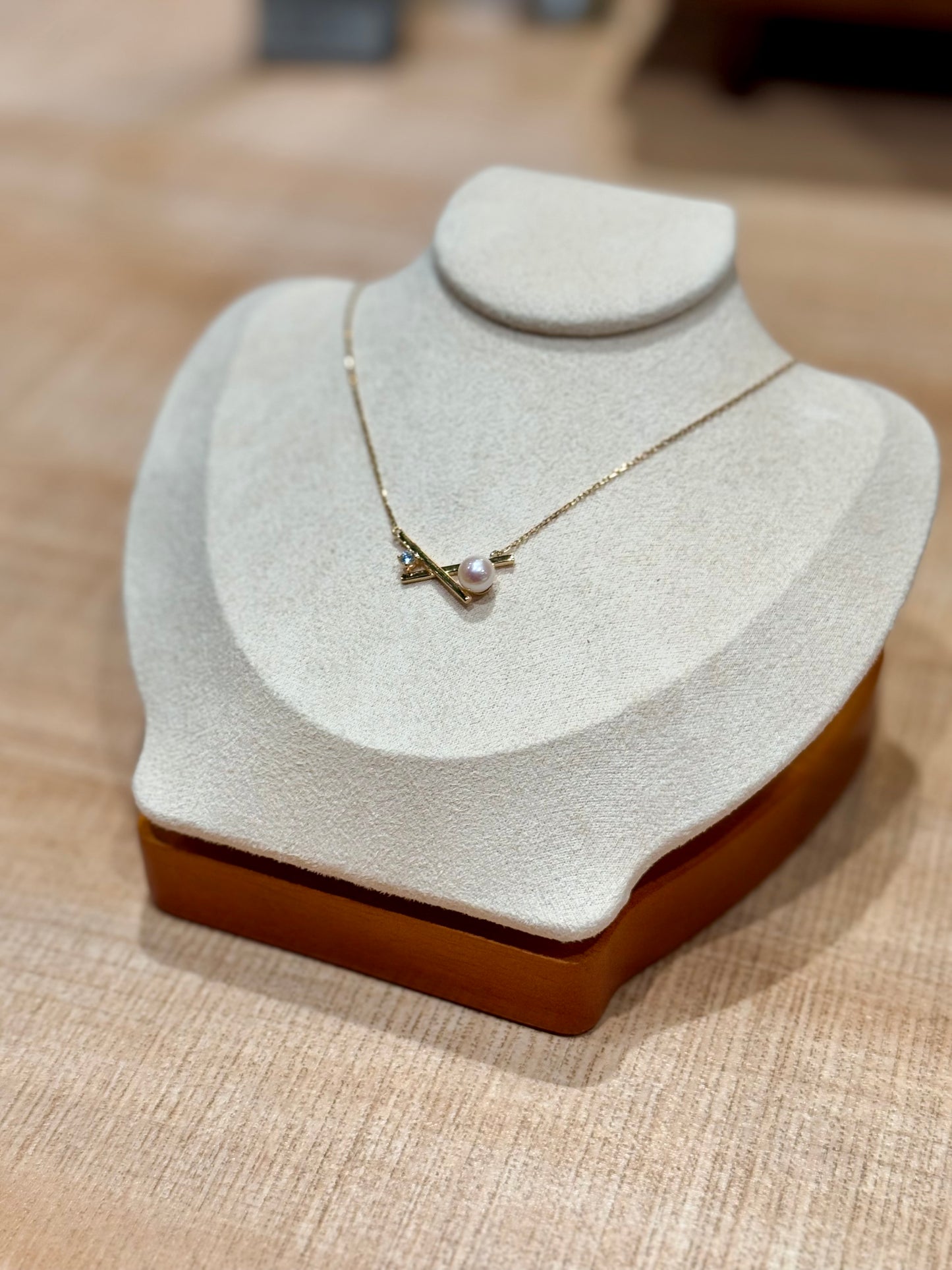 925純銀鍍金珍珠項鏈