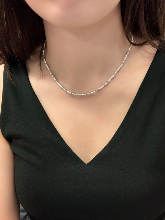 Baroque 巴洛克天然淡水珍珠頸鏈