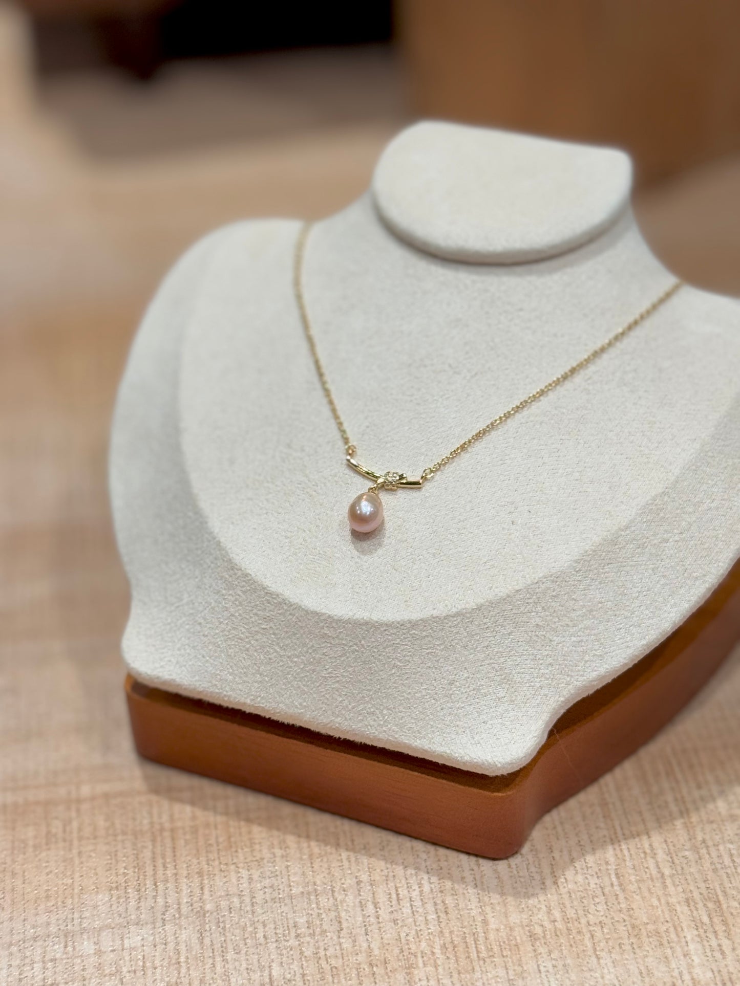 紫珍珠樹枝頸鏈