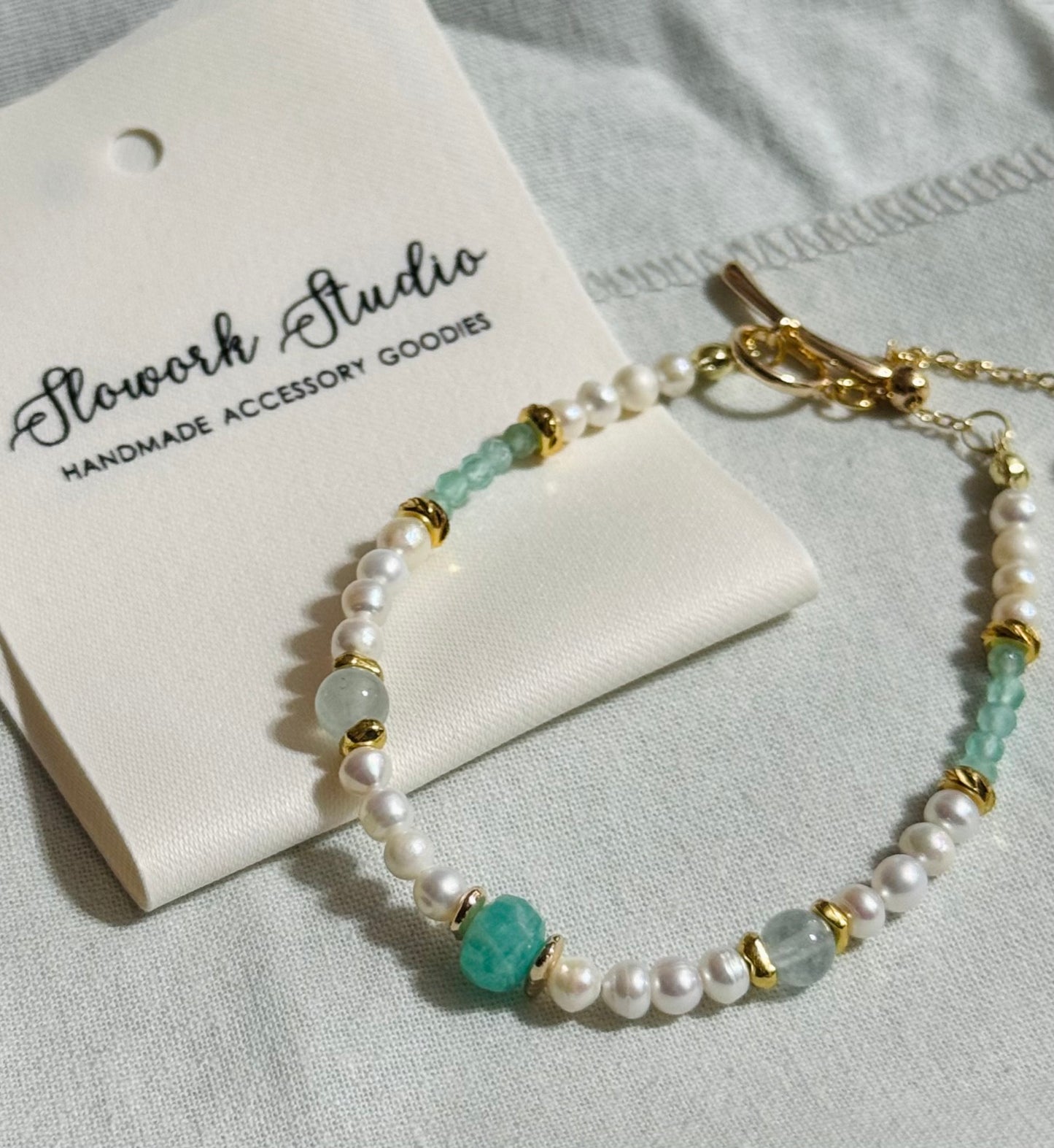 Princess Jasmine 異域苿莉 | 天河石珍珠頸鏈(可拆多用設計)