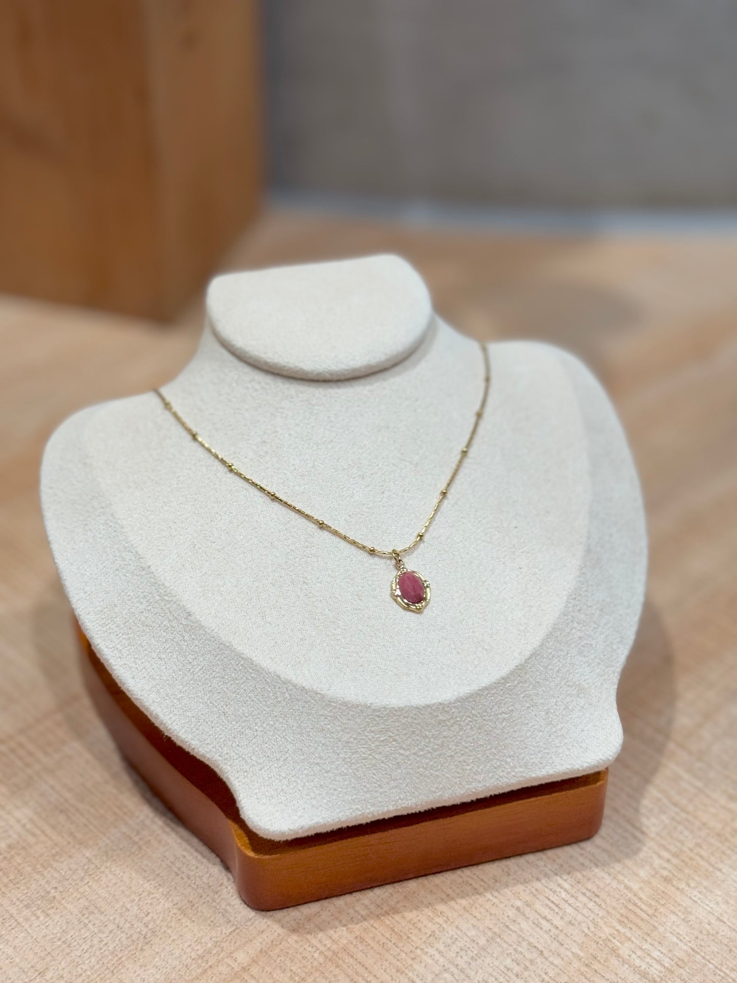 紅紋石-珍珠頸鏈-Rhodochrosite-Pearl Necklaces