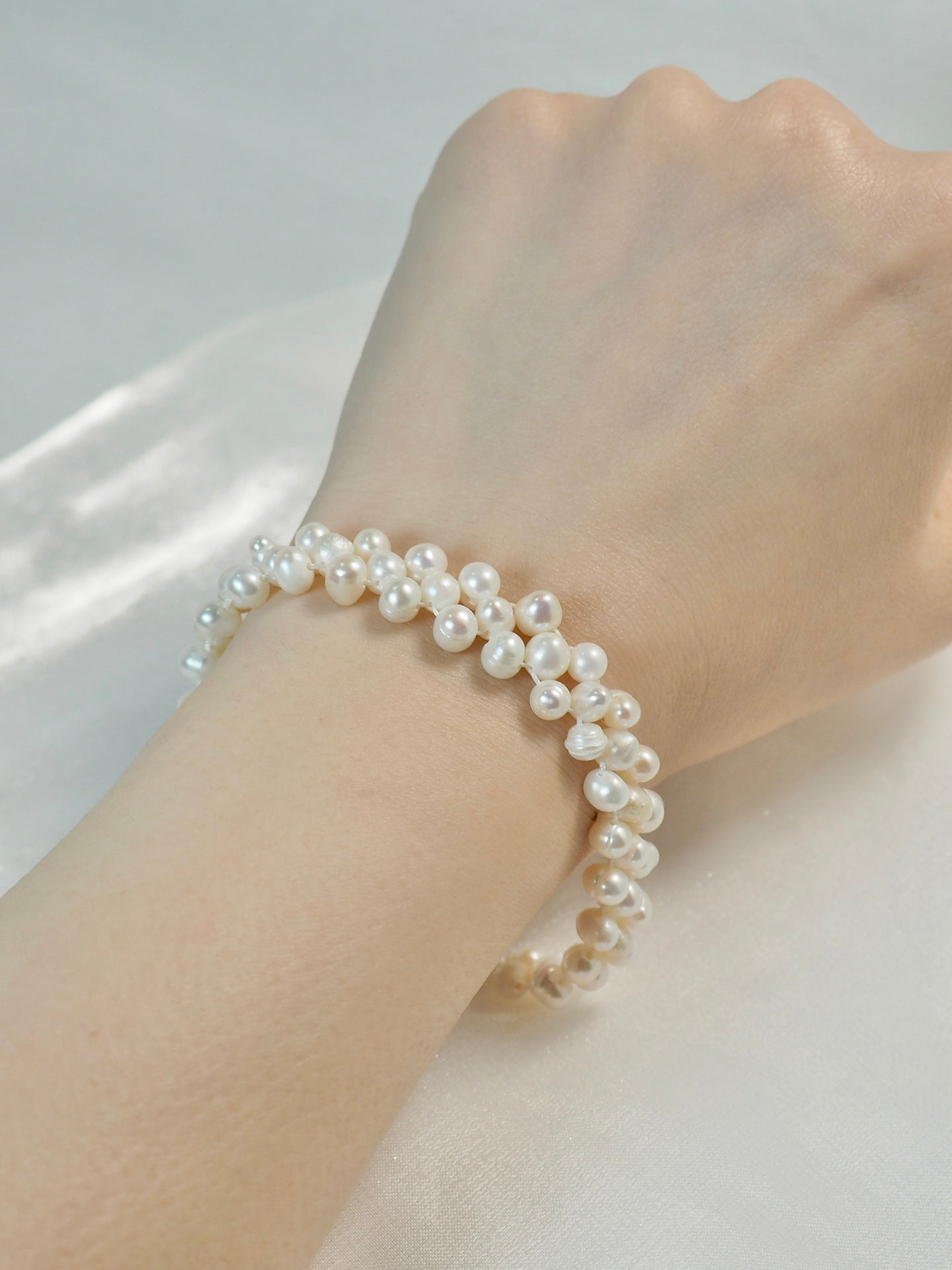 Braided Pearl Bracelet | 多層手工編織珍珠手鏈