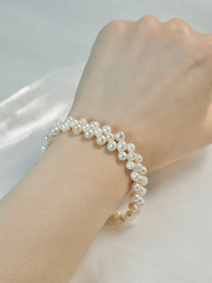 Braided Pearl Bracelet | 多層手工編織珍珠手鏈