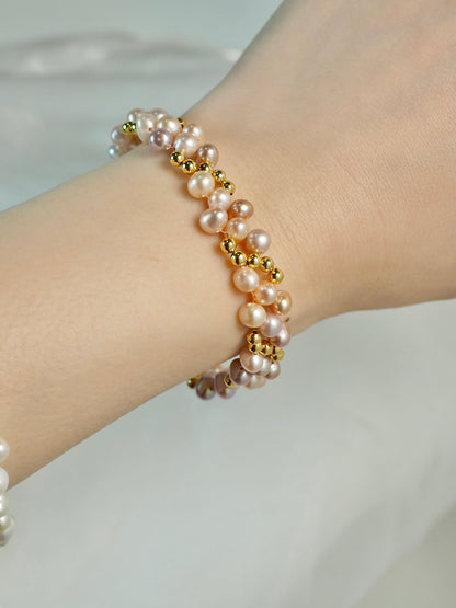 Braided Pearl Bracelet | 多層手工編織珍珠手鏈