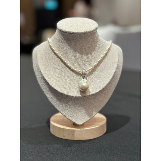 巴洛克珍珠-珍珠頸鏈-珍珠吊墜-pearl necklace-baroque pearl-pearl pendant