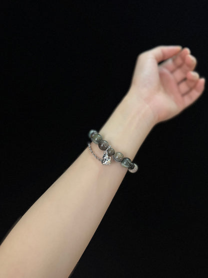 森林綠色系阿拉善瑪瑙手鏈