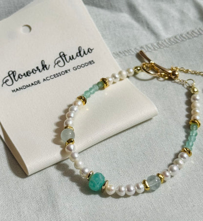 Princess Jasmine 異域苿莉 | 天河石珍珠頸鏈（可拆多用設計）