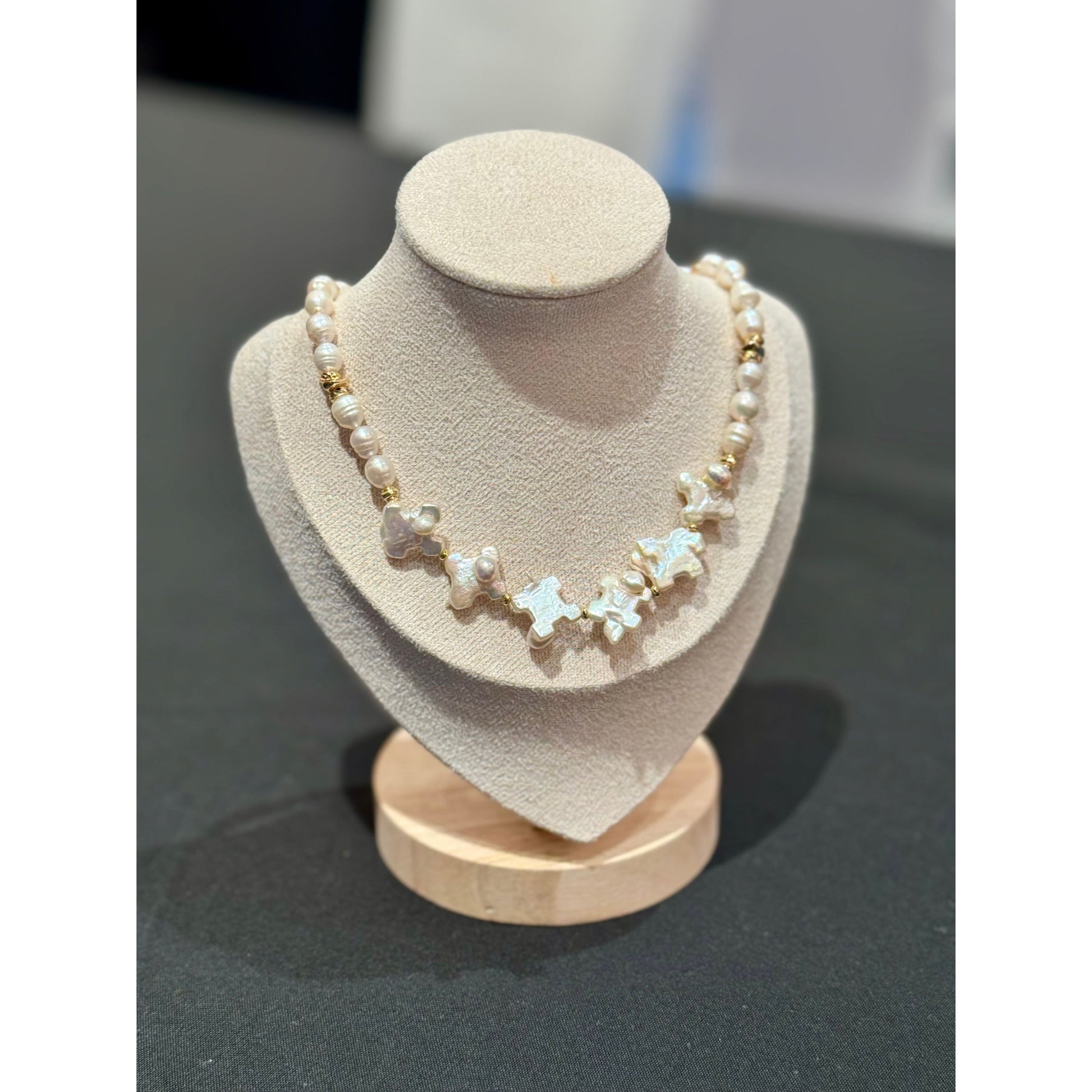 巴洛克珍珠-珍珠項鏈-珍珠首飾-pearl-pearl necklace-baroque pearl-sterling silver necklace