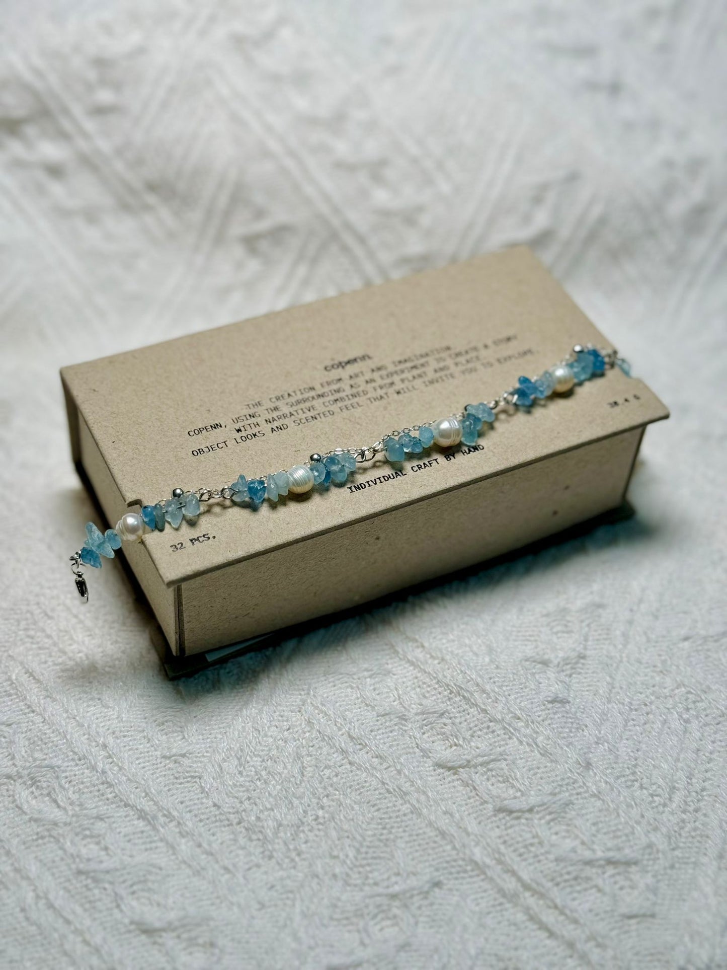 海藍寶-珍珠手鏈-珍珠首飾-aquamarine-pearl bracelet-natural pearl-aquamarine bracelet